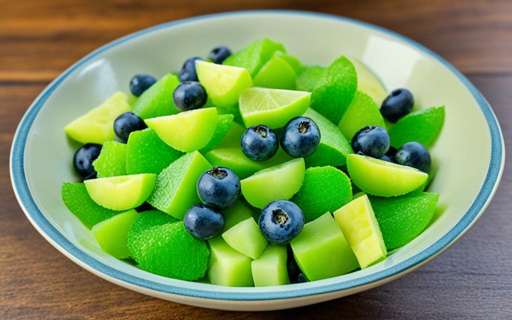 green fruit salad