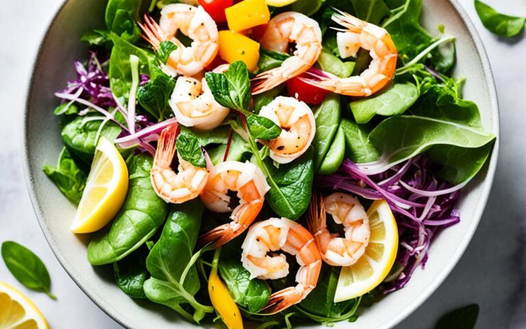 Light and Flavorful Green Salad with Shrimp Recipe