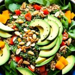 high protein vegetarian salad