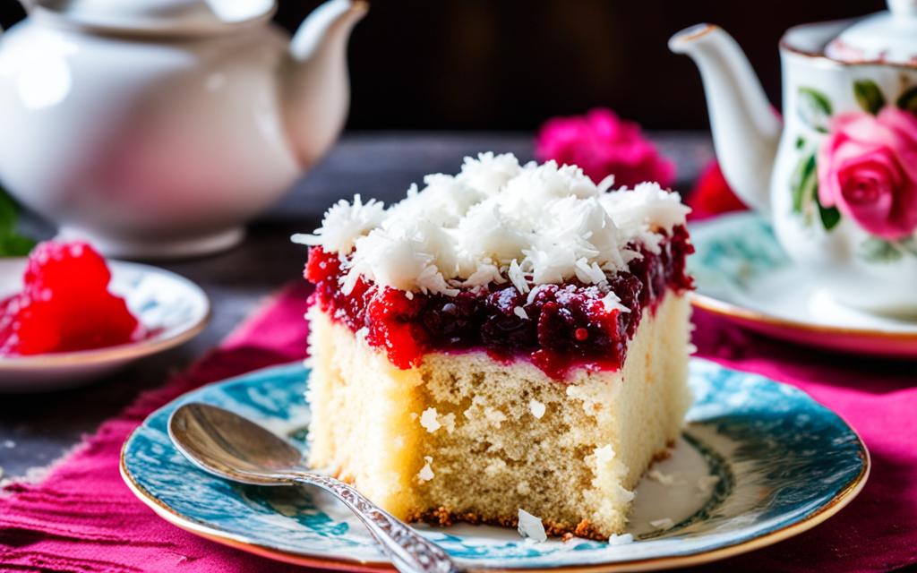 jam coconut cake