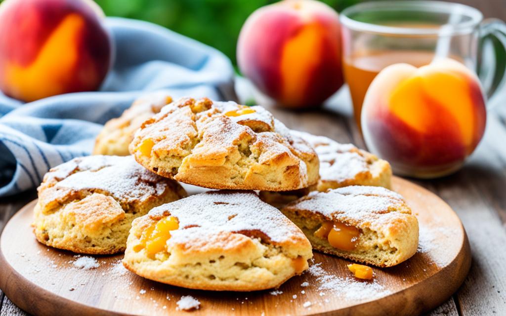 perfect ginger peach scones