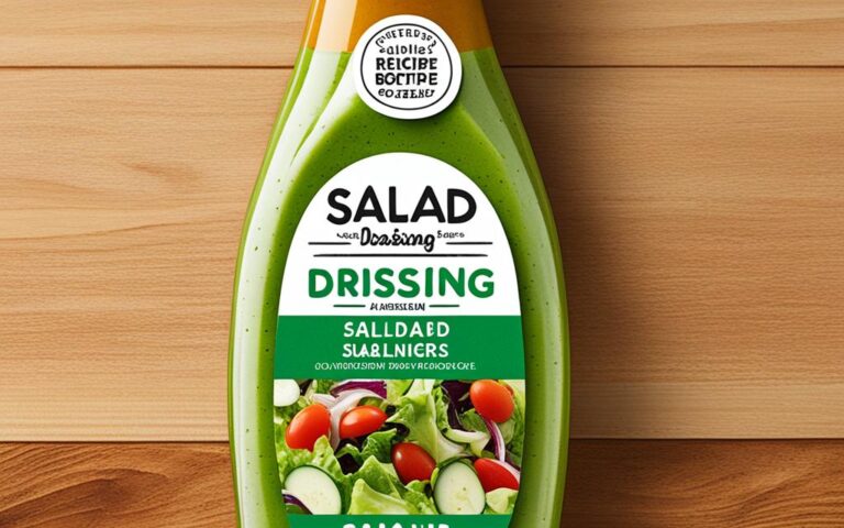 Convenient Salad Dressing Bottle with Recipes
