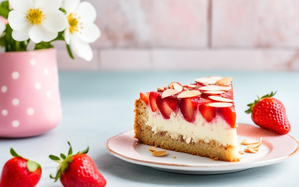 strawberry almond cake