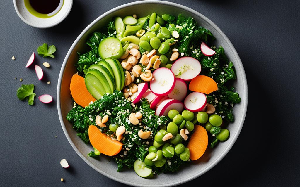 Asian Chopped Salad with Sesame Ginger Dressing