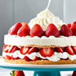 Cake Whipped Cream Strawberries