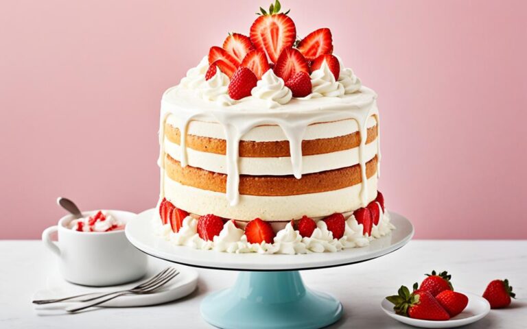 Delicious Fresh Cream Cake with Strawberries for a Light Dessert
