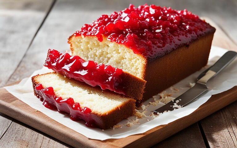 Classic Jam and Coconut Loaf Cake: A British Favorite