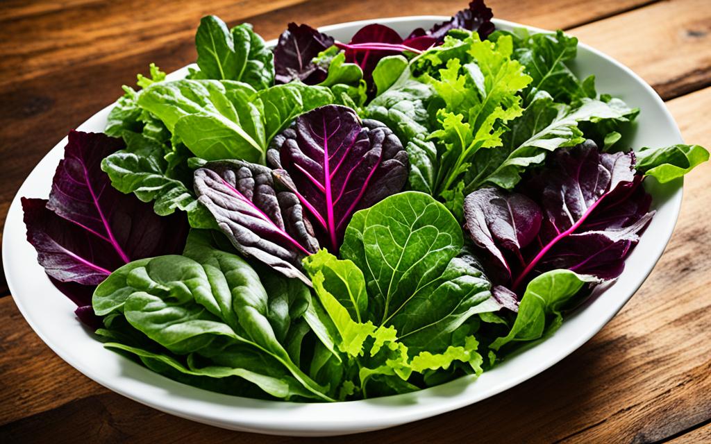 Raw Vegan Beet Green Salad