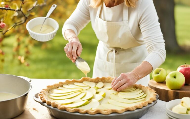 Orchard Elegance: Recipe Apple Custard Pie