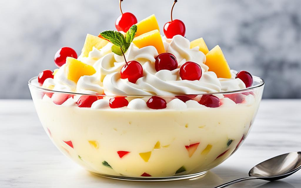 Vanilla Pudding Fruit Cocktail Salad