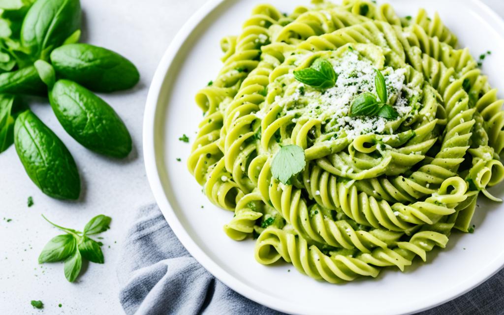 avocado pasta dish