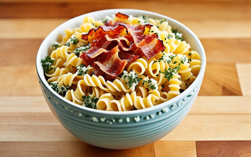 bacon and cheddar pasta-cut salad