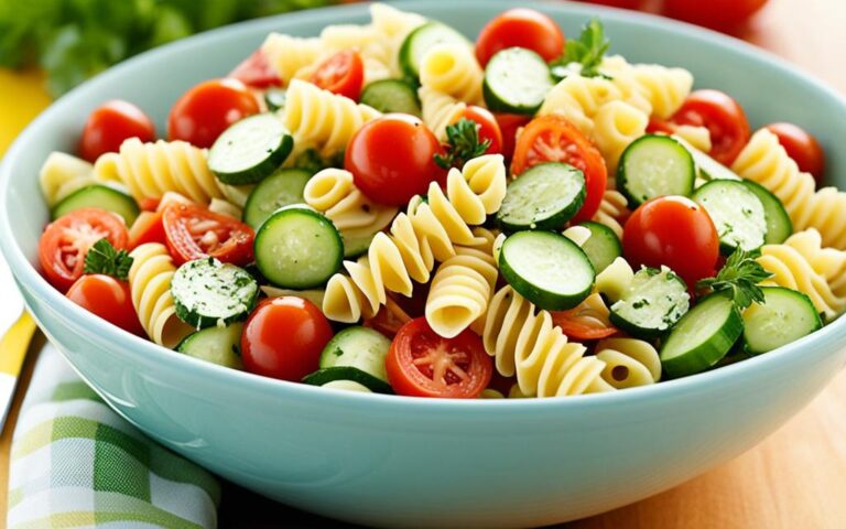 Fresh Cucumber Tomato Pasta Salad Recipe
