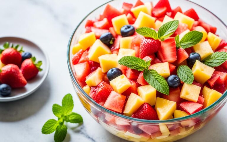 Sweet Fruit Salad Recipe with Peach Pie Filling