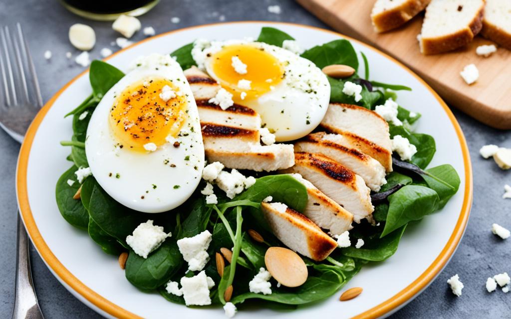 green salad protein