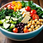 high protein salad vegetarian