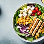 high protein salads vegetarian