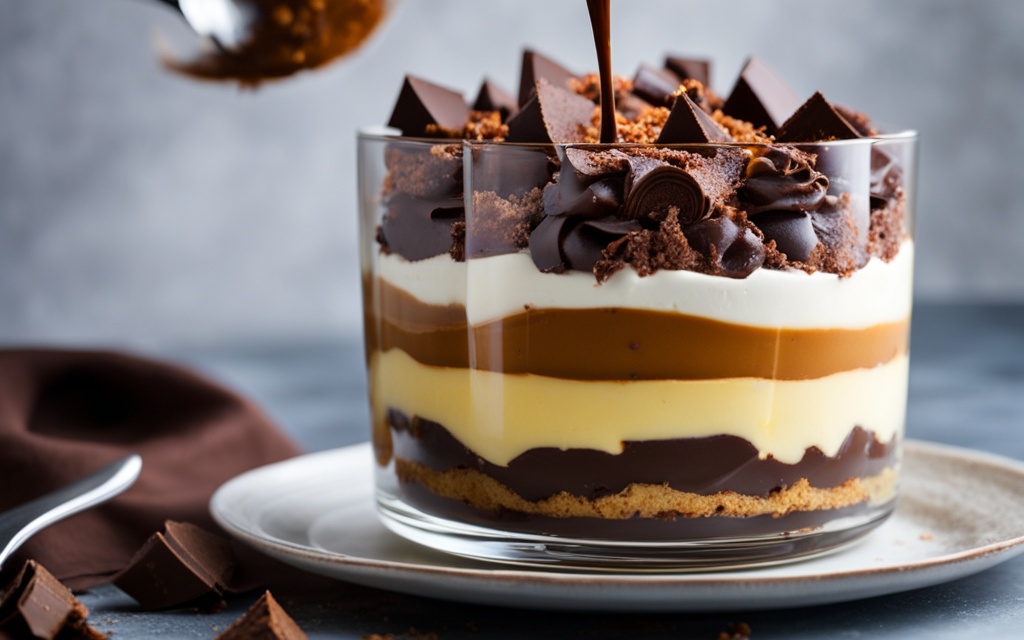 how to slice chocolate trifle