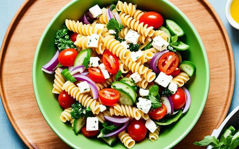 Healthy No Mayo Pasta Salad Recipe