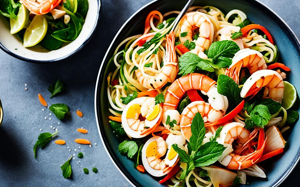 seafood noodle salad recipe