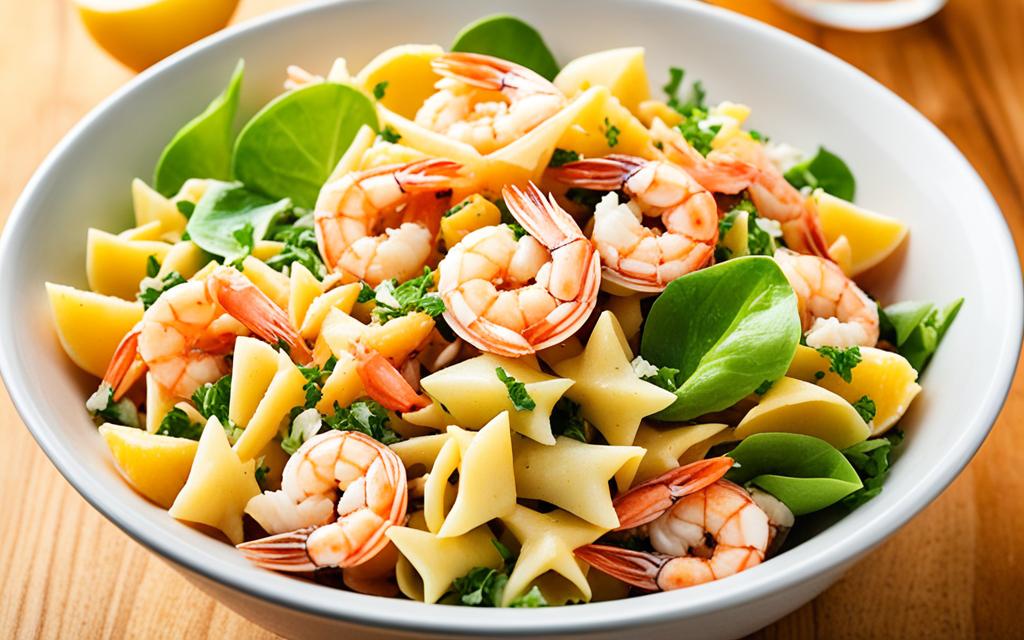 seafood salad recipe with crabmeat and shrimp and pasta