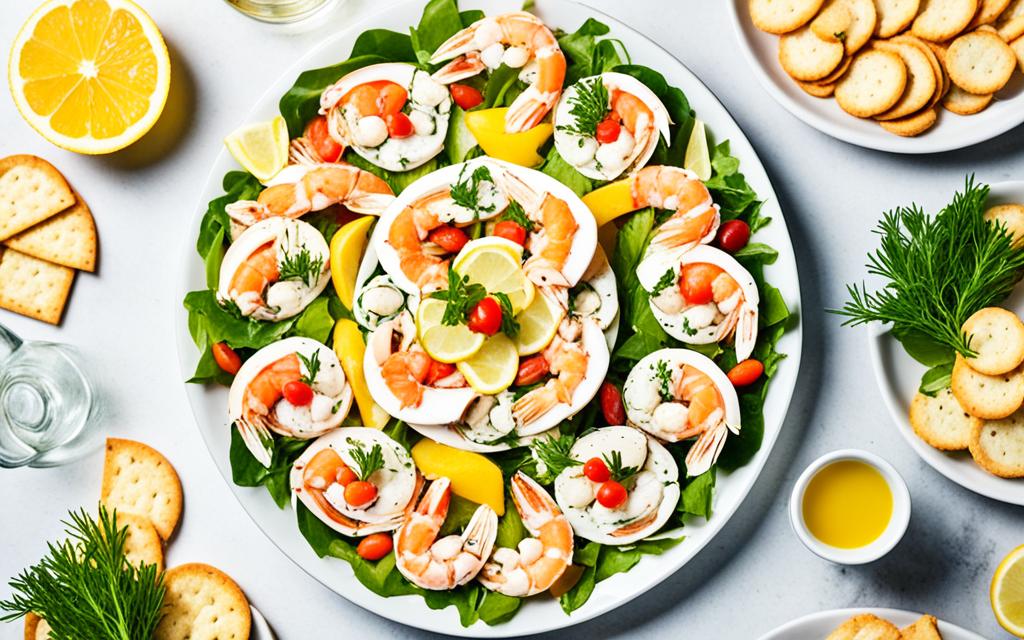 serving suggestions for seafood salad