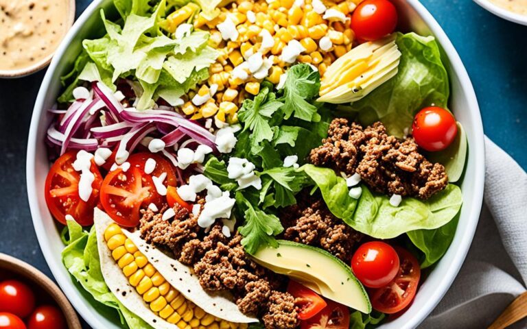 Taco Salad Recipe with Thousand Island Dressing