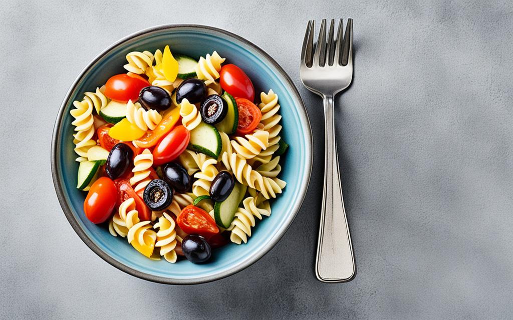 Tri-color pasta salad