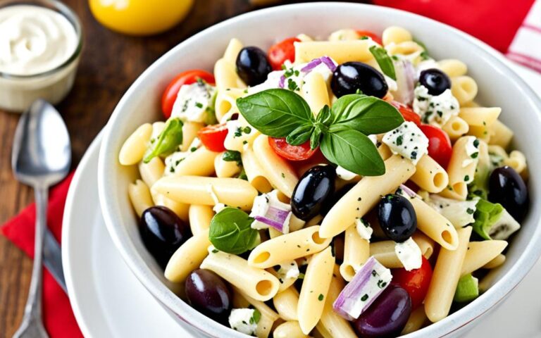 Classic Macaroni Salad with Olives Recipe