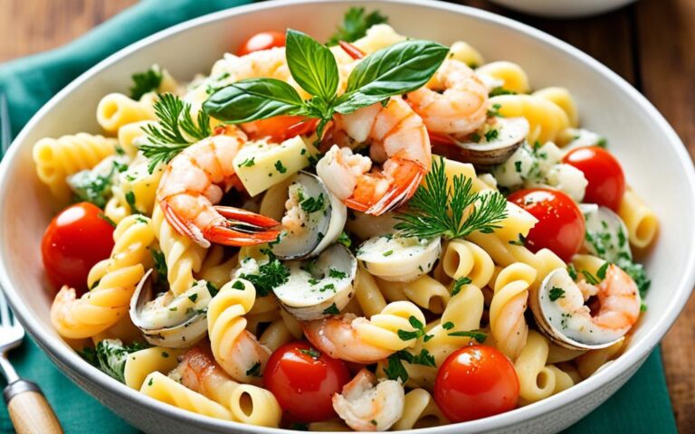 Creamy Macaroni Seafood Salad Recipe