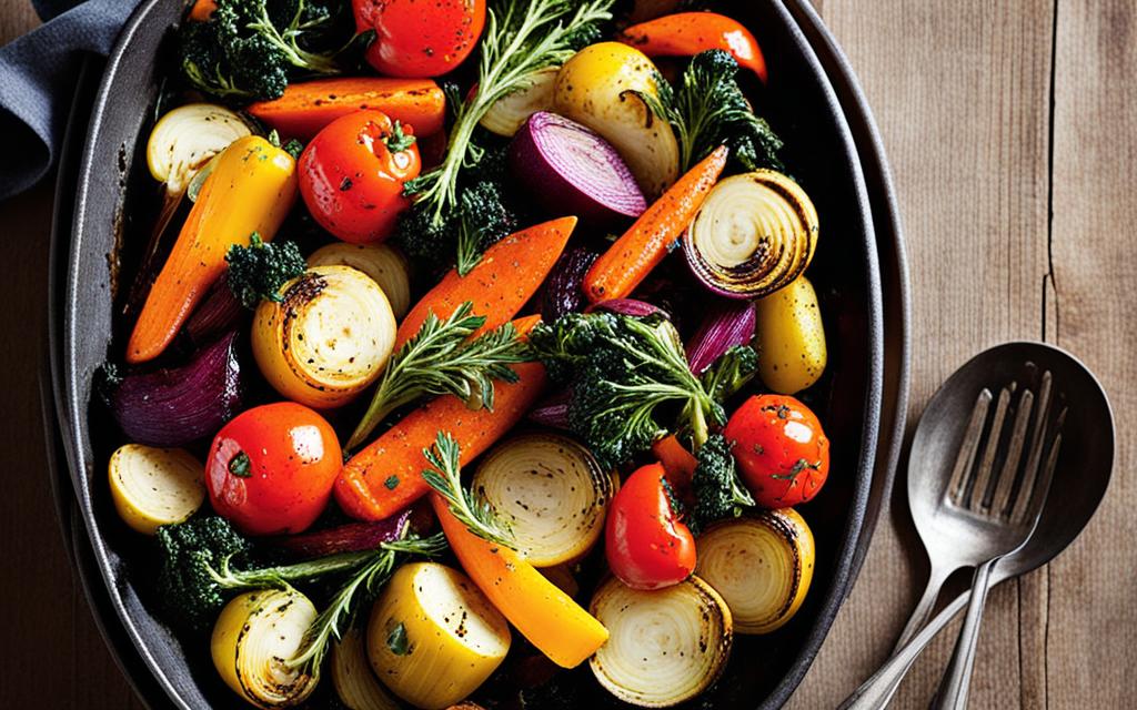 oven-roasted vegetables
