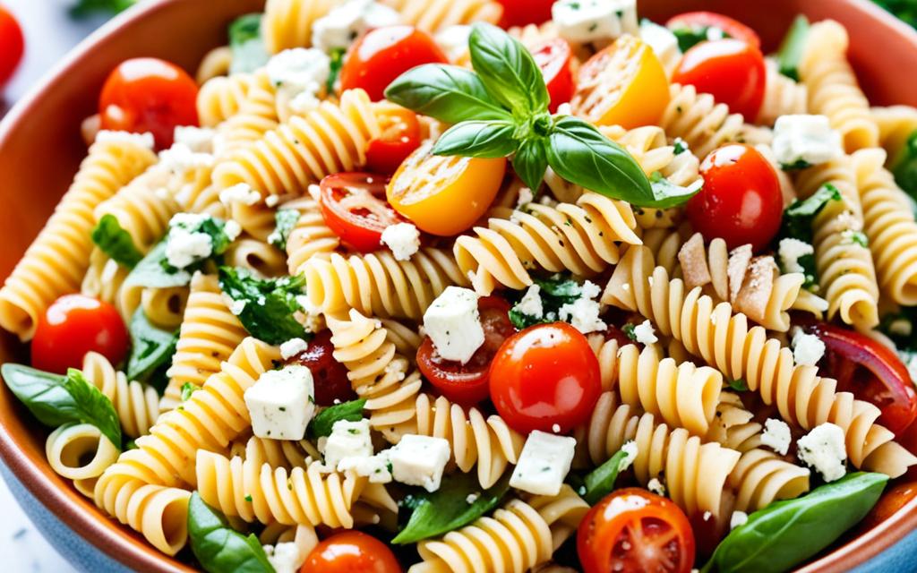 protein packed pasta salad