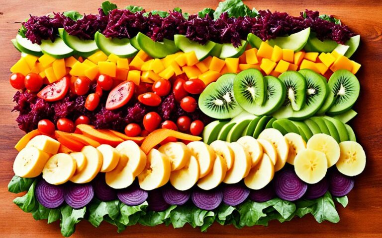 Healthy Salad with Fruit and Vegetables