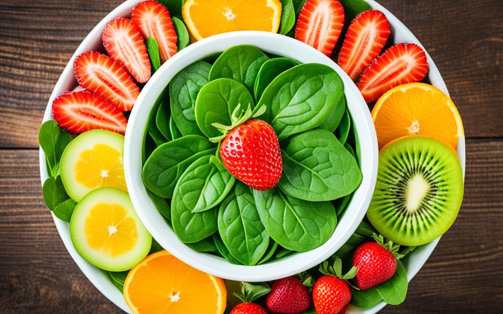 Spinach Fruit Salad