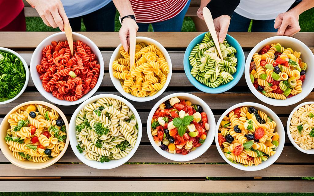 pasta salad recipe for 100 servings