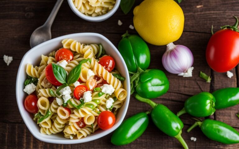 Pasta Salad with Feta Cheese and Italian Dressing Recipe