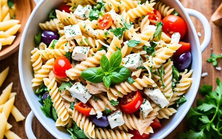 Protein Pasta Salad Recipe with Chicken