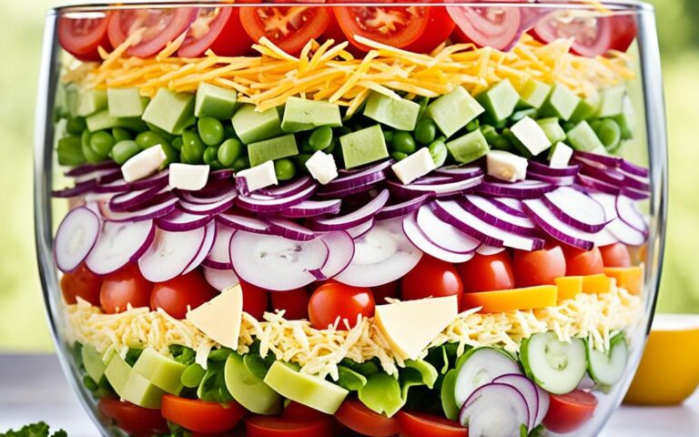 Seven Layer Salad with Ranch Dressing Recipe