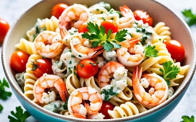 Seafood Pasta Salad with Real Crabmeat and Shrimp Recipe