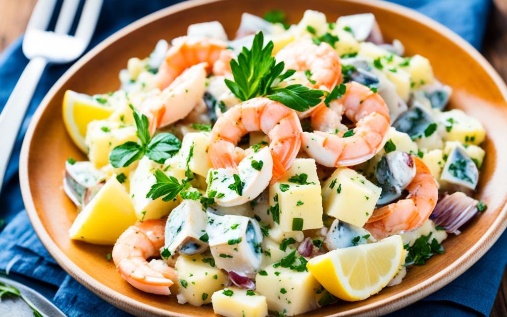 seafood potato salad