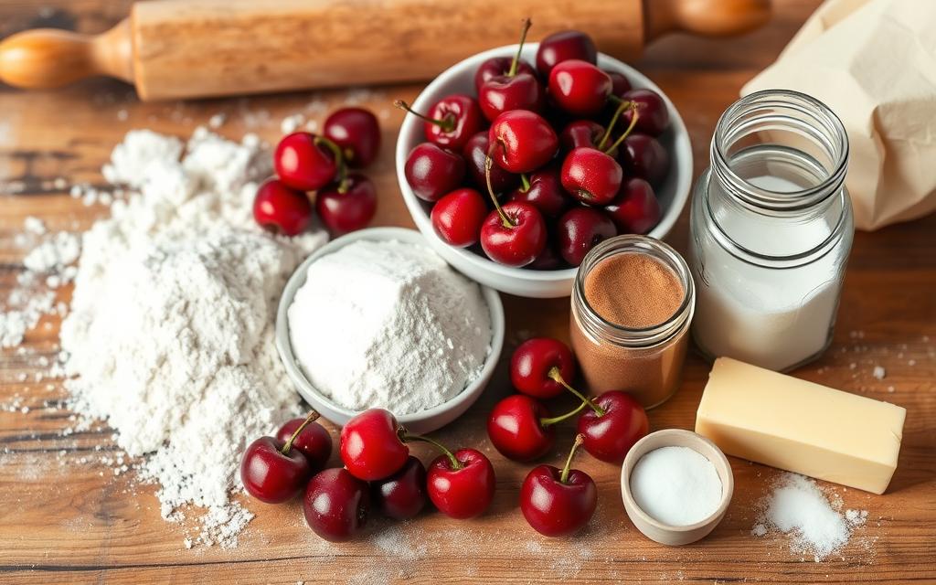 Cherry scones ingredients