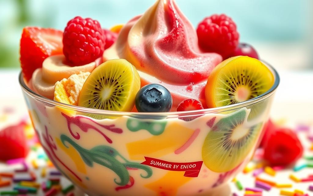 Fruit ice cream