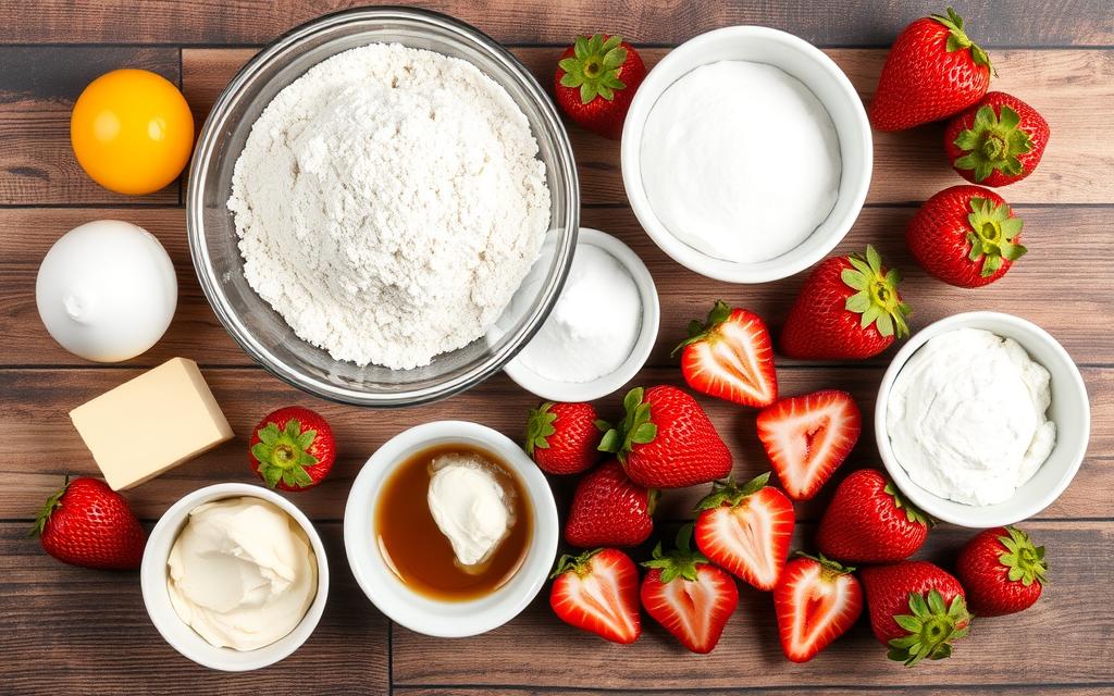 Strawberry Earthquake Cake Ingredients