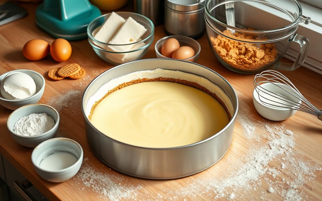 cheesecake preparation