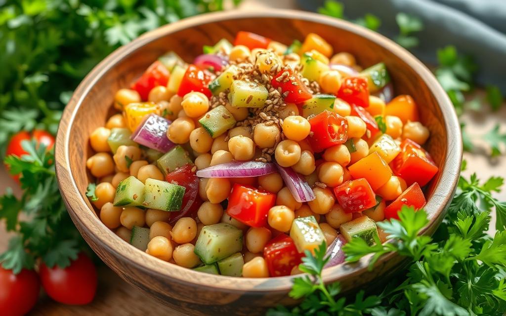 chickpea and flaxseed salad recipes