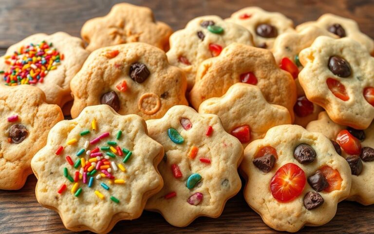 colorful ingredients in some cookie recipes