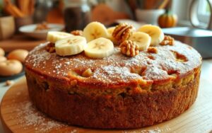 eggless banana walnut cake recipe by sanjeev kapoor