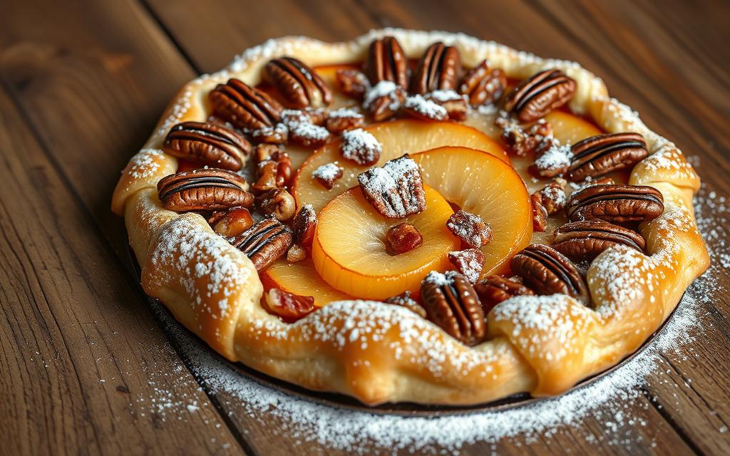 recipe for apple and pecan danish pastry tart