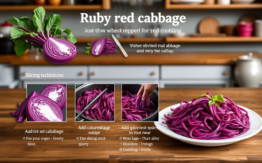 ruby red cabbage step-by-step instructions