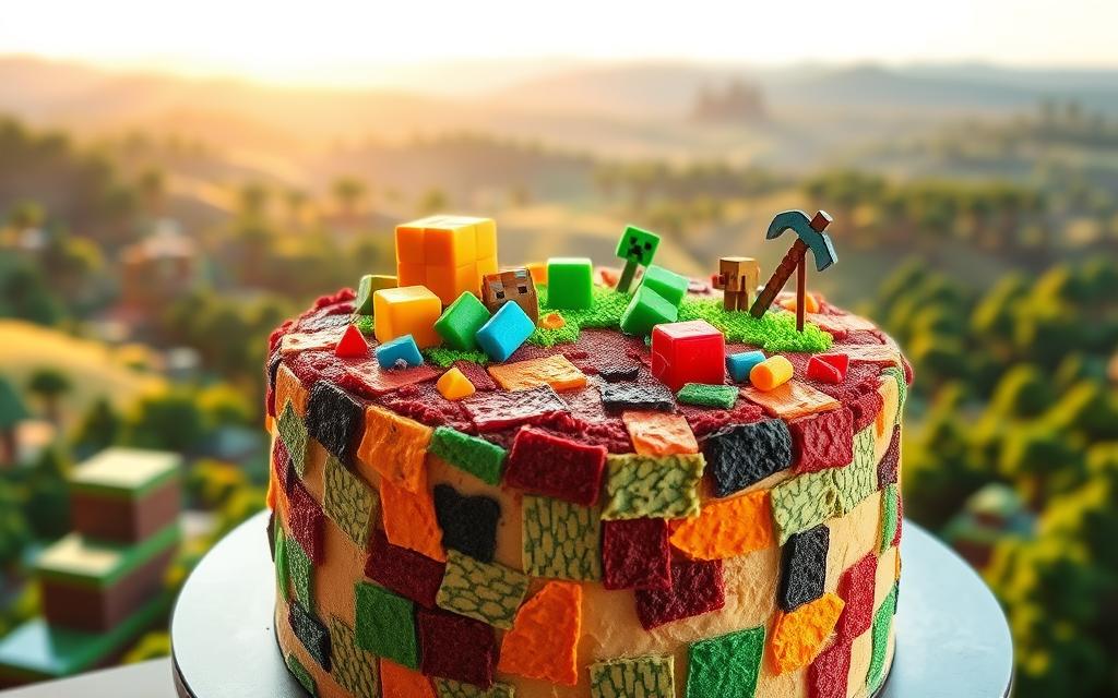 Minecraft cake